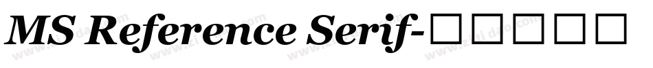 MS Reference Serif字体转换